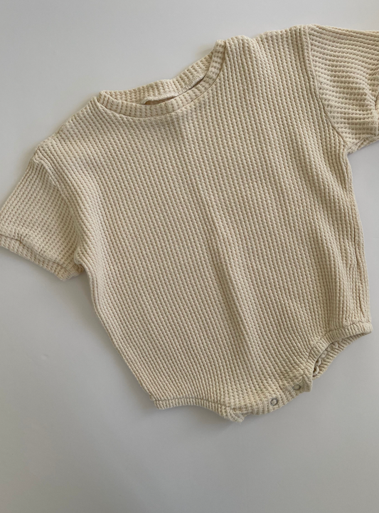 Waffle romper 6-12 months